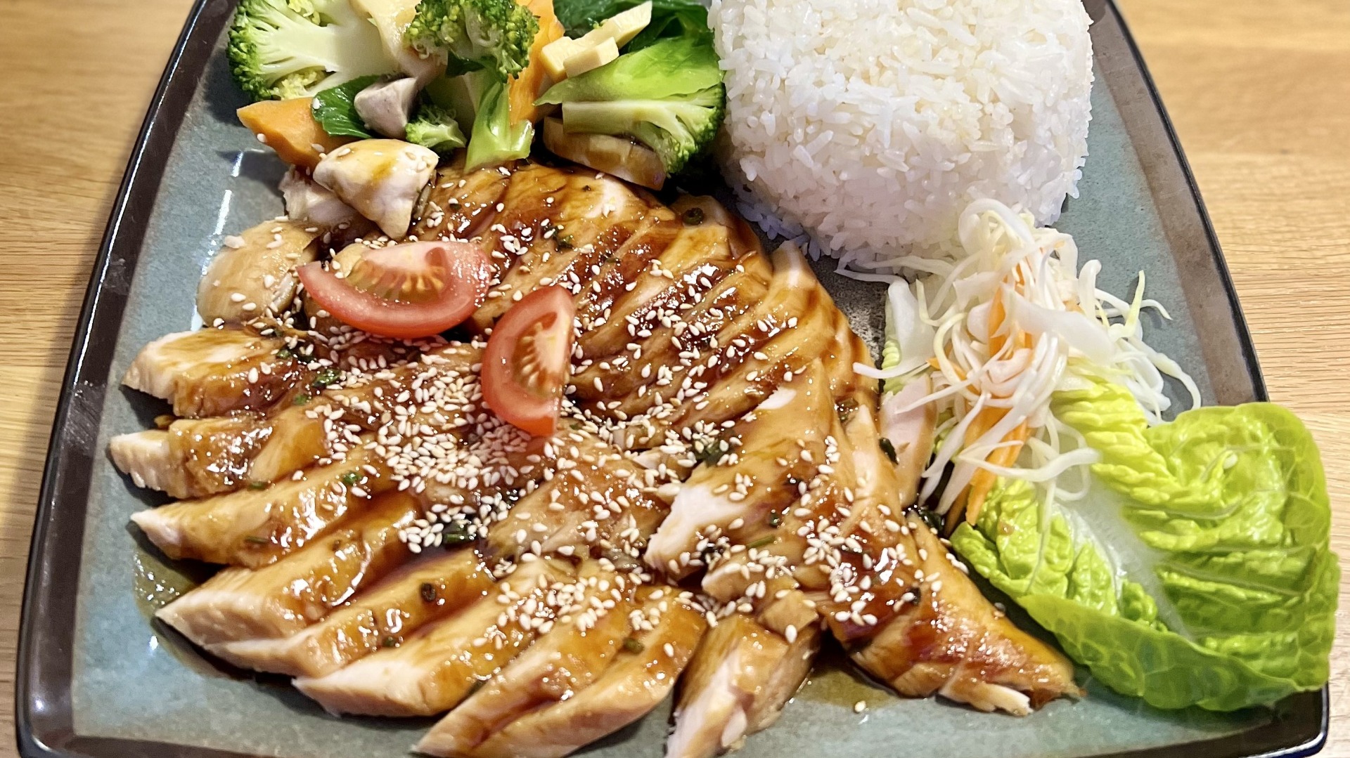 Com ga Teriyaki / kuřecí s Teriyaki omáčkou a rýží